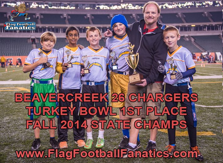 Beavercreek 26 Chargers  - Varsity TT Winners - Turkey Bowl 2014