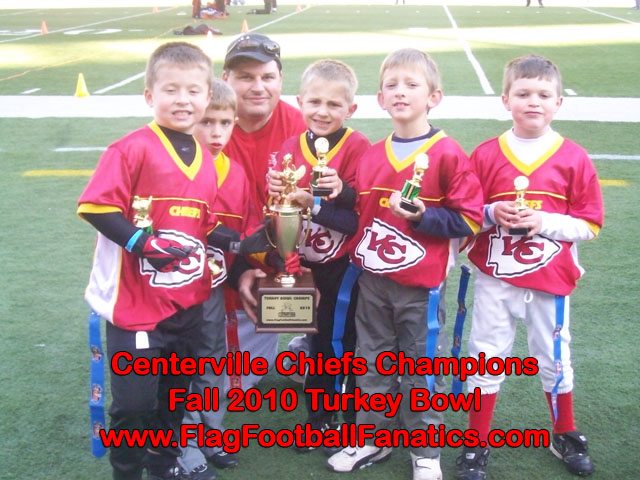 Centerville Chiefs - Mini White Bracket Winners - Turkey Bowl 2010