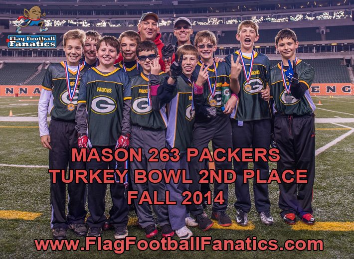 Mason 263 Packers - Varsity SS Runner Up - Turkey Bowl 2014