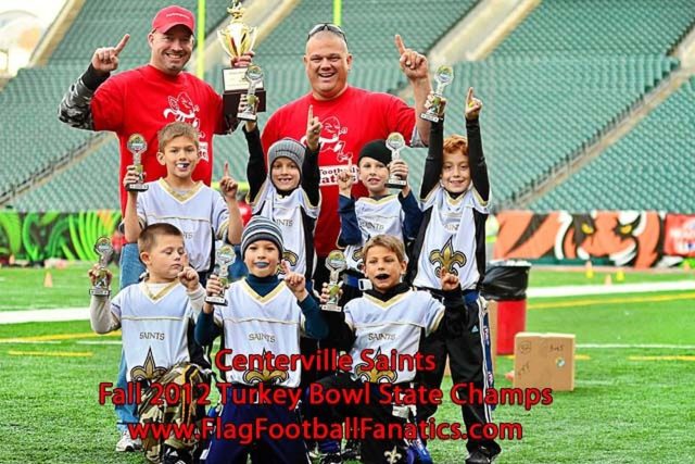 Centerville Saints - Mini FF - Winners - Turkey Bowl 2012