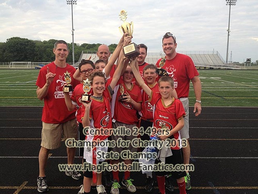 Centerville 24 49ers- Senior Division 2 Winners- Champions for Charity 2013