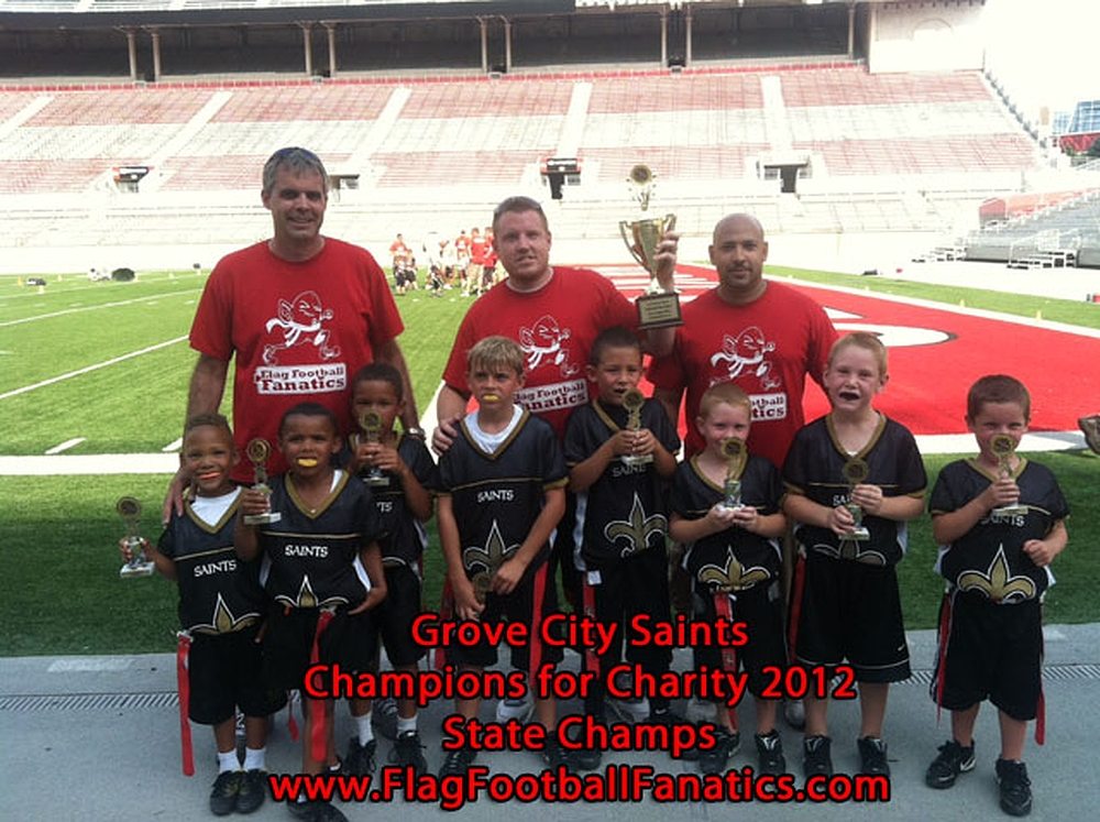 Grove City Saints- Mini NN-Turquoise Winners- Champions for Charity 2012