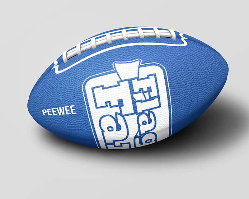 NFL Flag Football Pee Wee Size Blue Ages 7-10 NFL Flag
