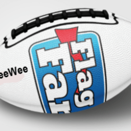 White Peewee Football 1 - Play Fanatics